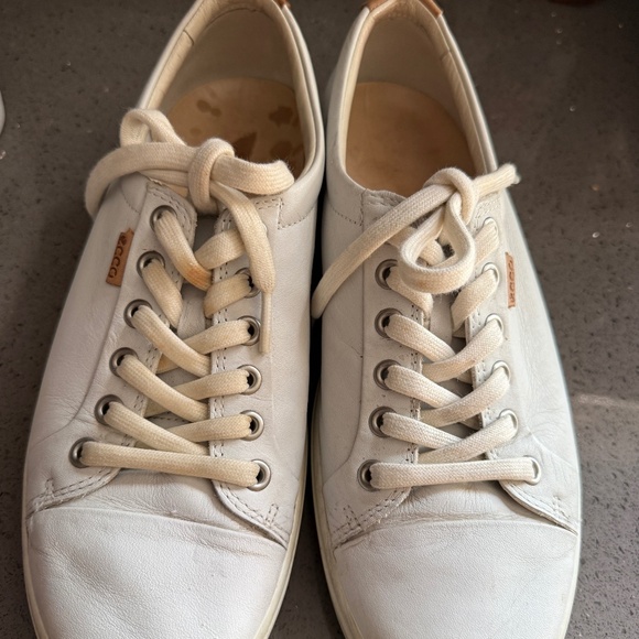 Ecco women white lace ups - Picture 1 of 3